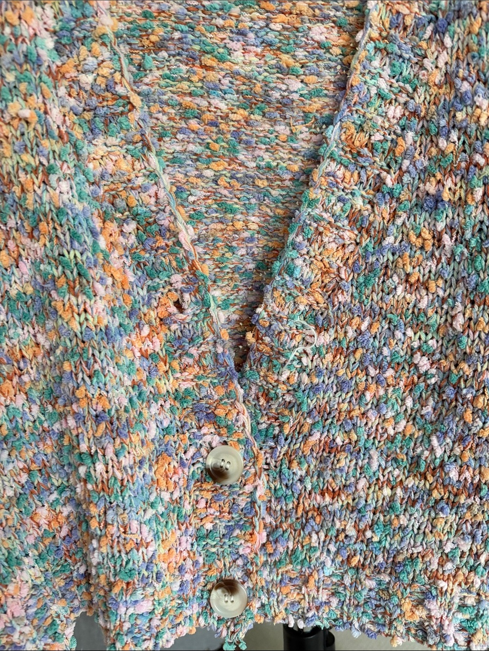 VICI Glee Button Front Colorblock Cardigan - Picture 3 of 5